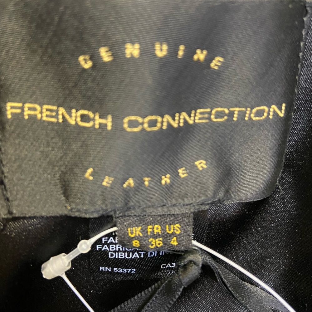 French Connection NWT Genuine Leather Block Dress Size 4 - Picture 10 of 15